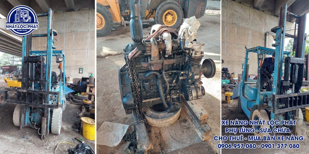 sửa chữa xe nâng cần giờ