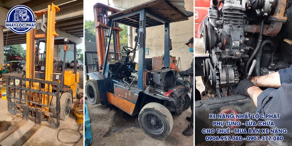 sửa chữa xe nâng cần giờ