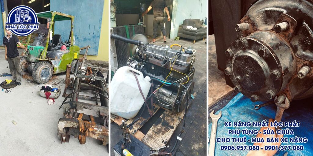 sửa chữa xe nâng cần giờ