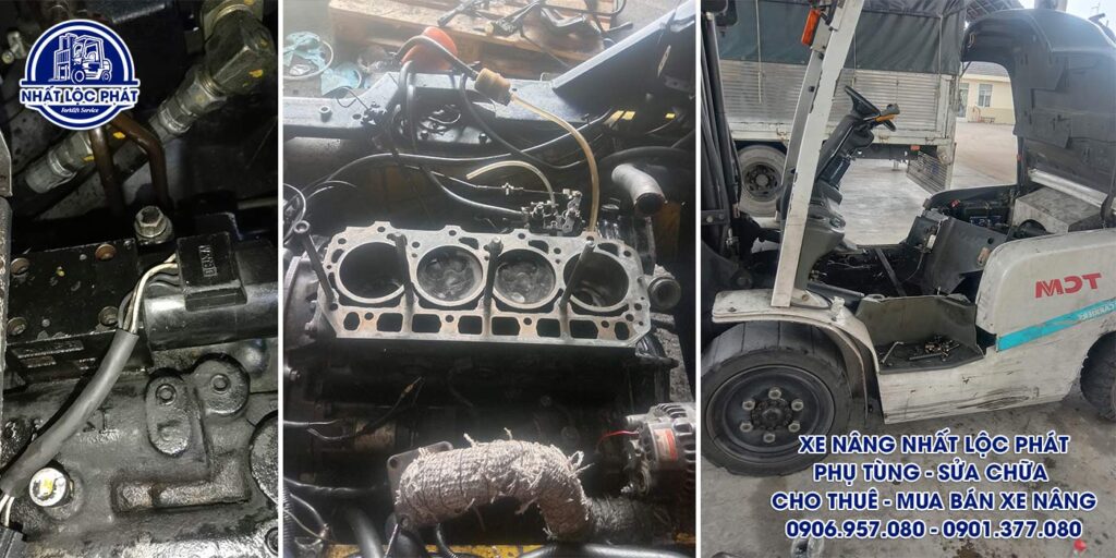 sửa chữa xe nâng nhà bè