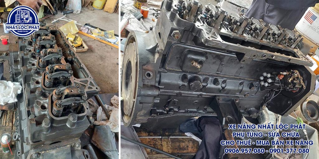 sửa chữa xe nâng nhà bè