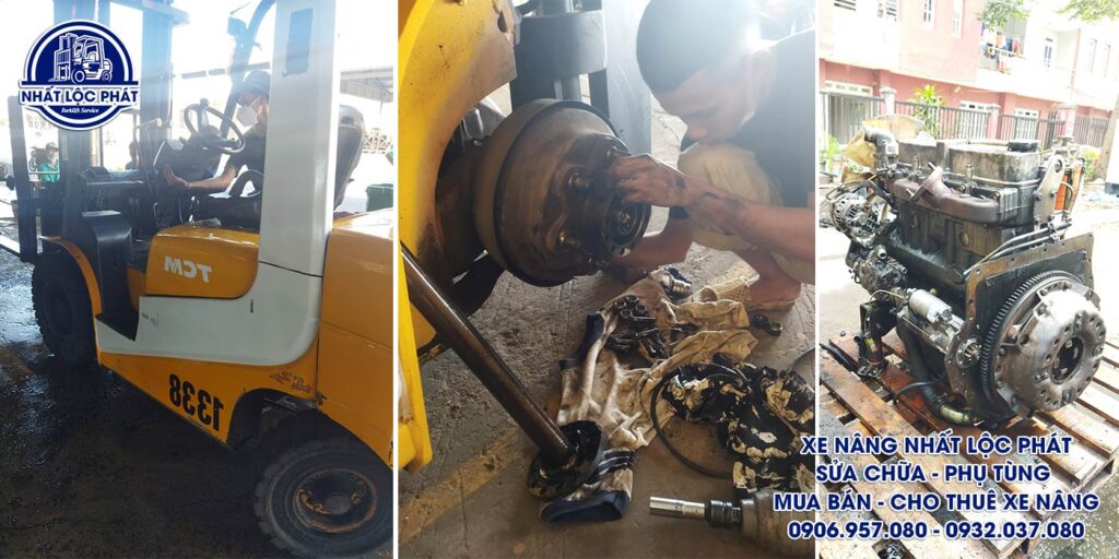 Thay thế phụ tùng linh kiện và bảo dưỡng xe nâng uy tín