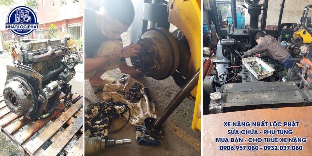 sửa chữa xe nâng tân tạo