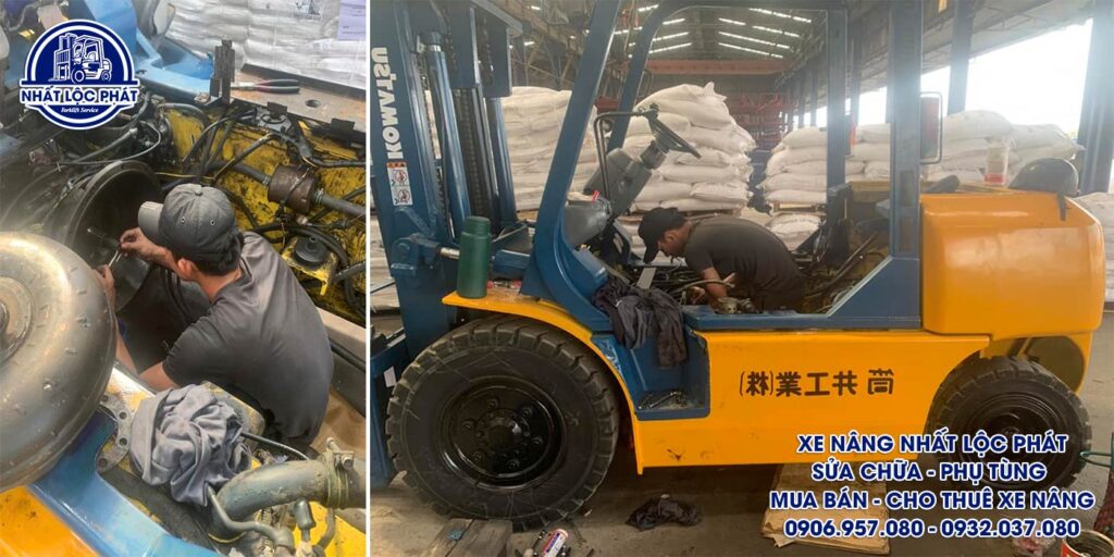 sửa chữa xe nâng tân tạo