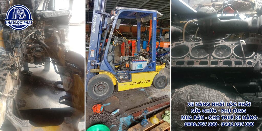 Thay thế phụ tùng linh kiện và sửa xe nâng xăng trọn gói