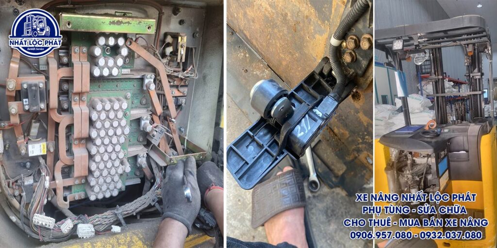 sửa chữa xe nâng thủ dầu một