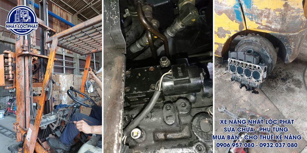 sửa chữa xe nâng long nguyên