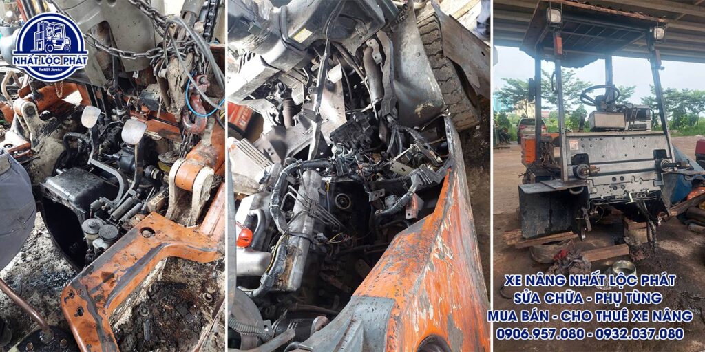 sửa chữa xe nâng long nguyên
