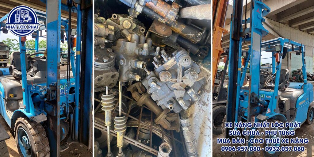 sửa chữa xe nâng long nguyên