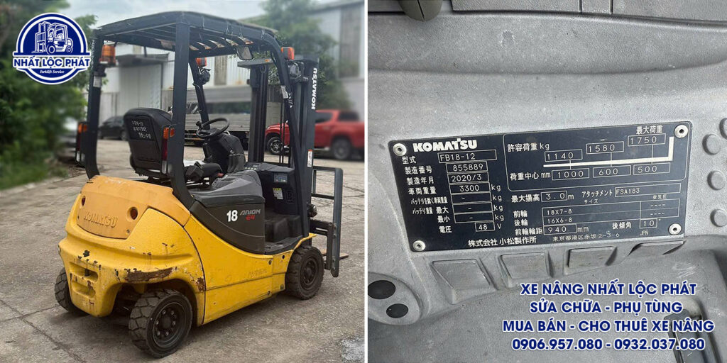 Xe nâng điện Komatsu FB18-12 1.8 tấn