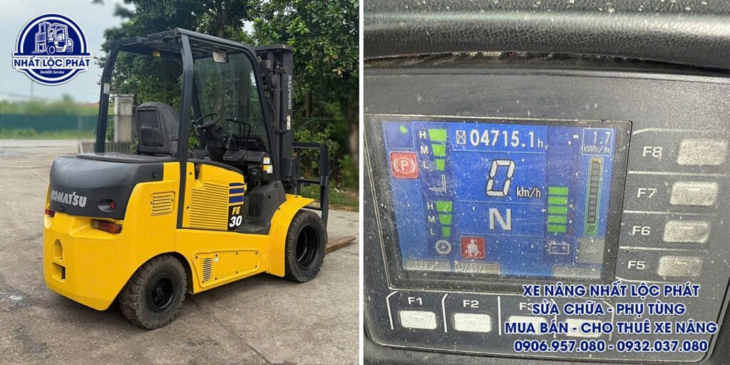 xe nâng điện komatsu fe30-1 3 tấn