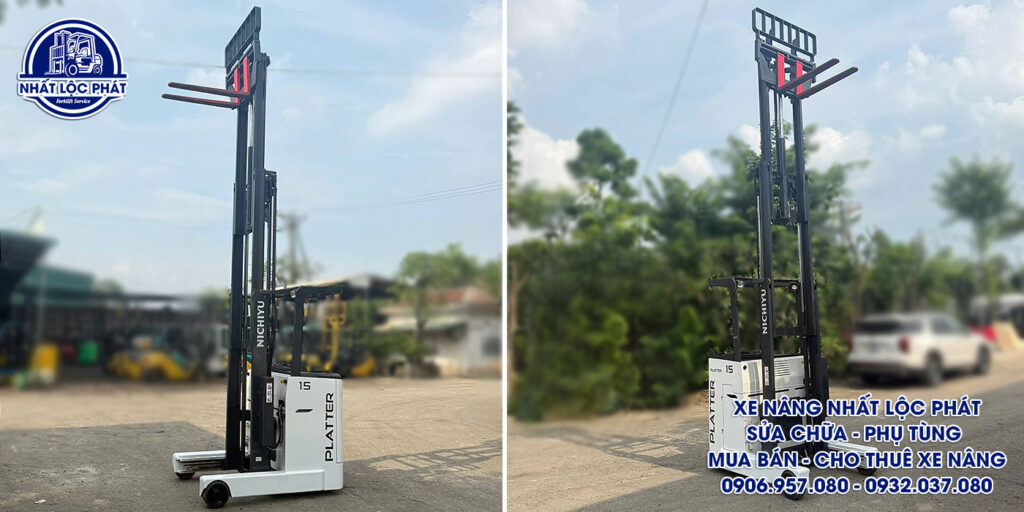 Xe nâng điện đứng lái Nichiyu FBRW15-84B-470 1.5 tấn