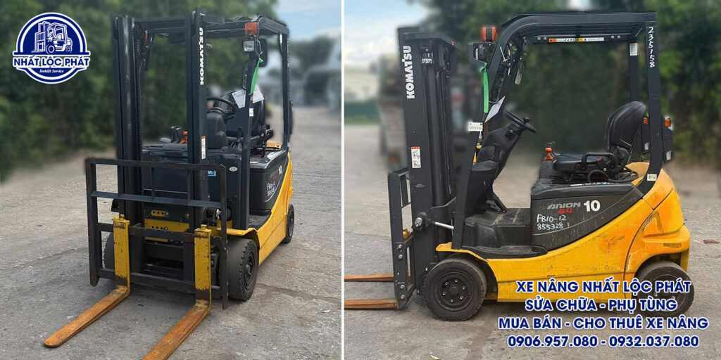 xe nâng điện ngồi lái Komatsu FB10-12 1 tấn