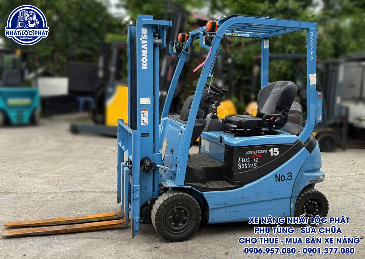 xe nâng điện ngồi lái Komatsu FB15-12 1.5 tấn