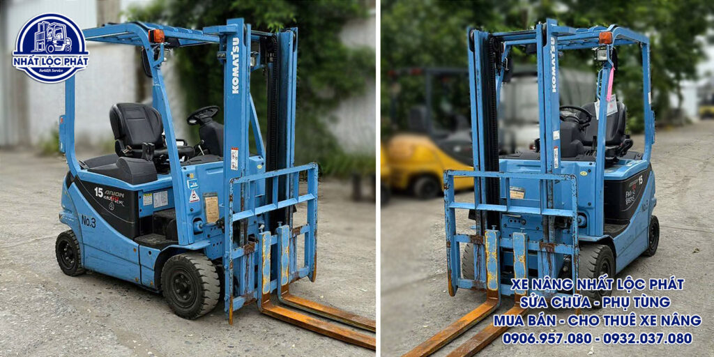 xe nâng điện ngồi lái Komatsu FB15-12 1.5 tấn