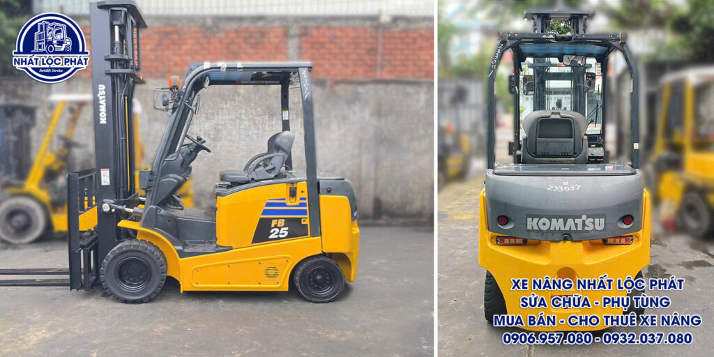 xe nâng điện ngồi lái Komatsu FB25-12 2.5 tấn