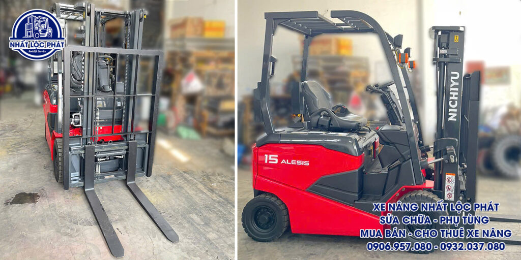 xe nâng điện ngồi lái Nichiyu FB15PN-80B-300 1.5 tấn