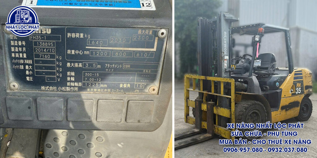 xe nâng dầu Komatsu FH35-1 3.5 tấn
