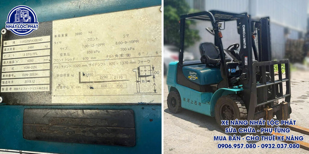 xe nâng dầu Sumitomo 11FD25PAXIII24D 2.5 tấn