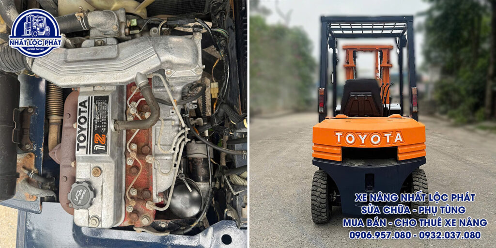 xe nâng dầu toyota 5fd20 2 tấn
