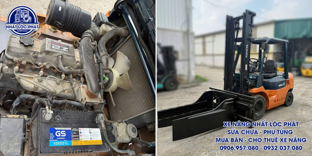 xe nâng dầu Toyota 7fd25 2.5 tấn