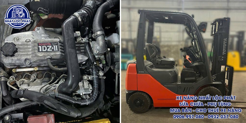 xe nâng dầu toyota 8fd15 1.5 tấn