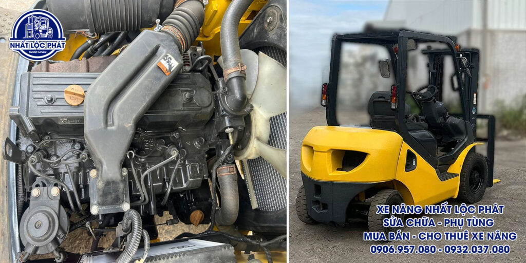 xe nâng dầu komatsu fd20c-17 2 tấn