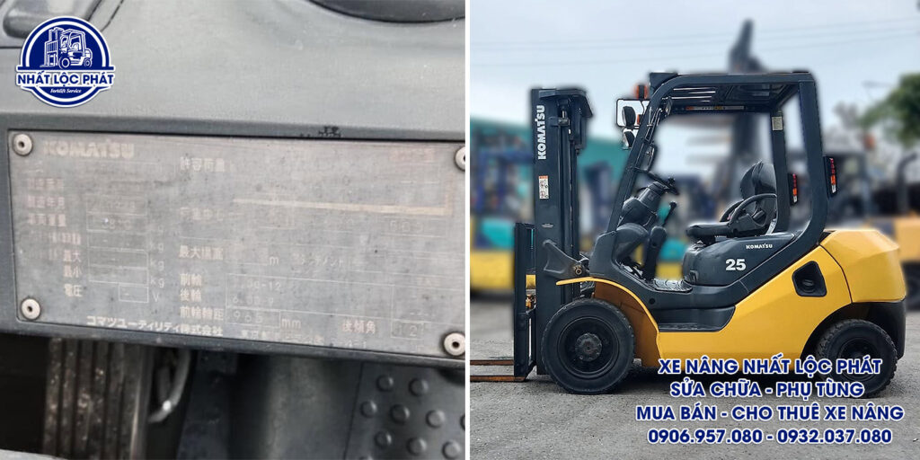 xe nâng dầu Komatsu FD25C-16 2.5 tấn