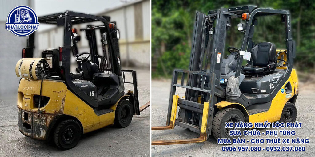xe nâng xăng gas komatsu fg15t-21 1.5 tấn