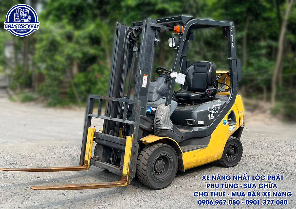 xe nâng xăng gas komatsu fg15t-21 1.5 tấn