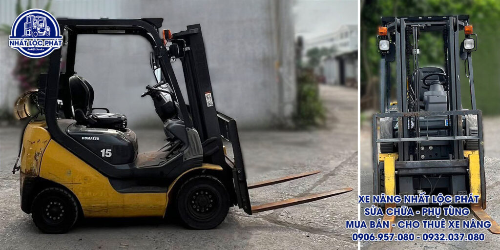 xe nâng xăng gas komatsu fg15t-21 1.5 tấn
