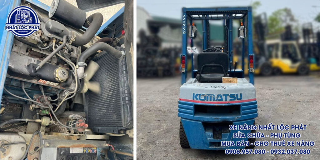 xe nâng xăng komatsu fg18-15 1.8 tấn
