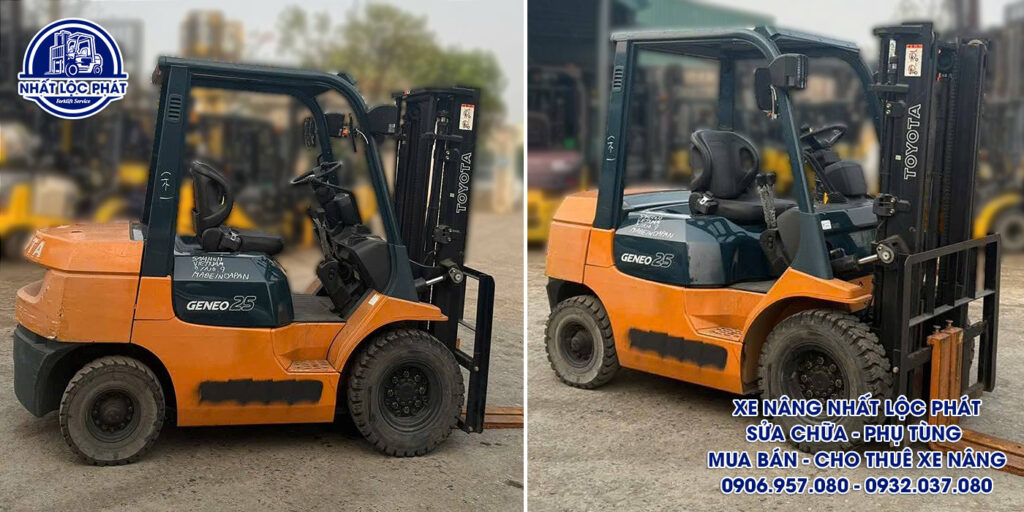 xe nâng xăng toyota 7fgl25 2.5 tấn