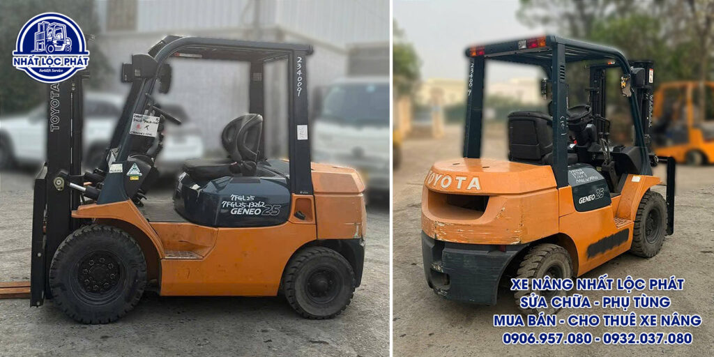 xe nâng xăng toyota 7fgl25 2.5 tấn